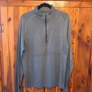lululemon athletica Men's Gray Quarter-Zip Pullover